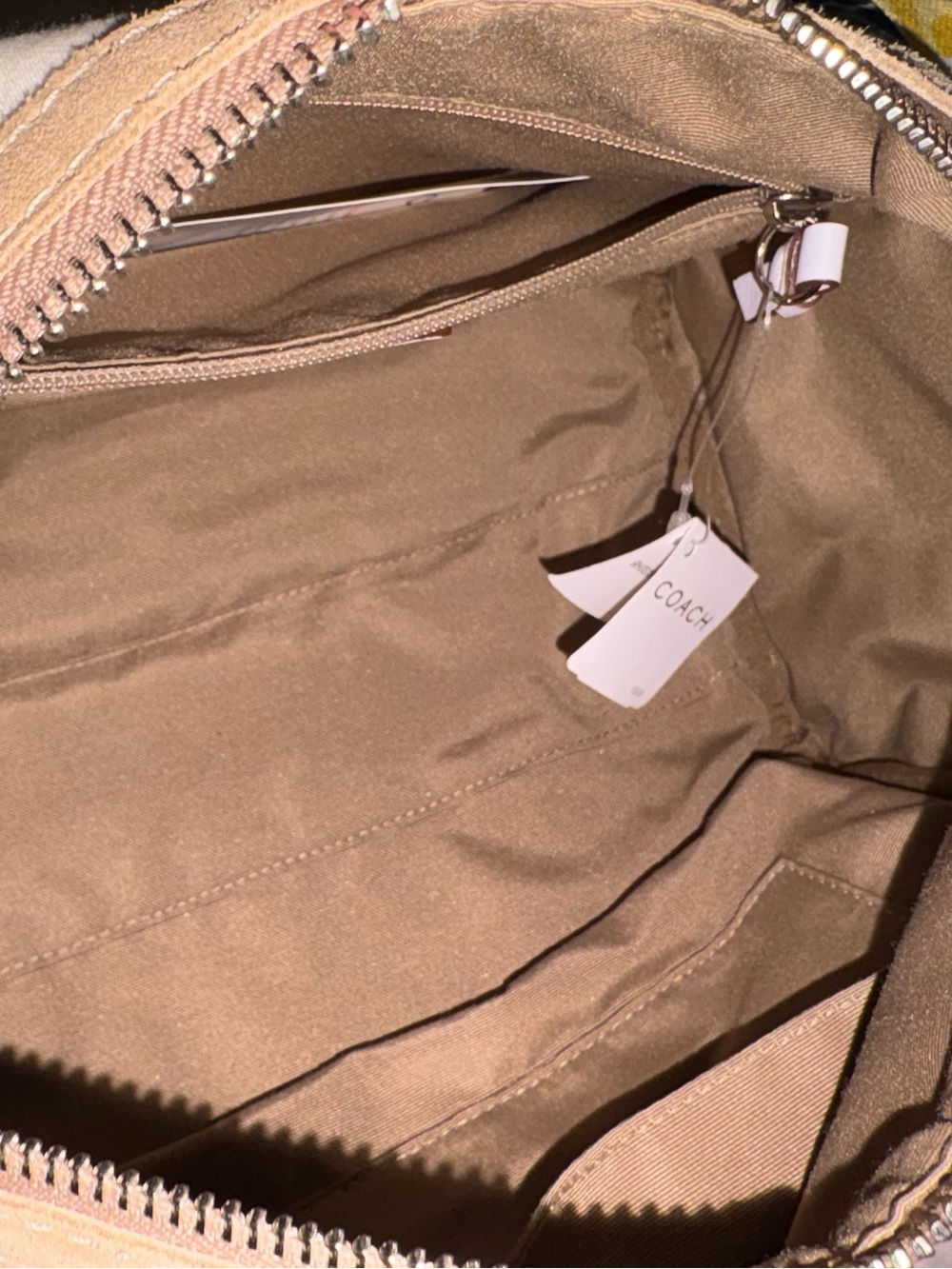 Coach Multicolor Patchwork Canvas Travel Duffle with Beige Straps - Picture 6 of 10